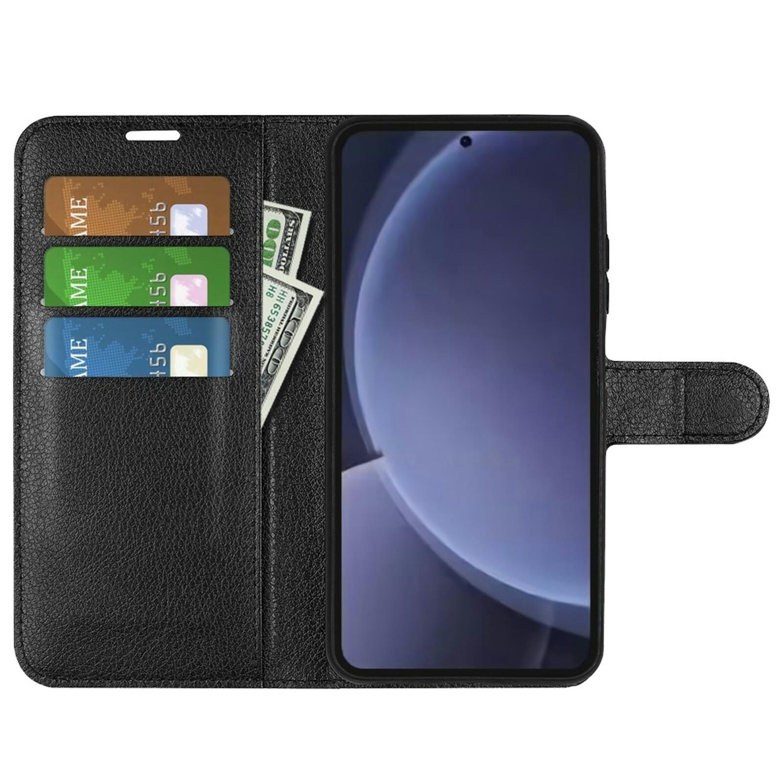 Mocaa Samsung Galaxy S25 Plus Slim-Fit Book Case Zwart