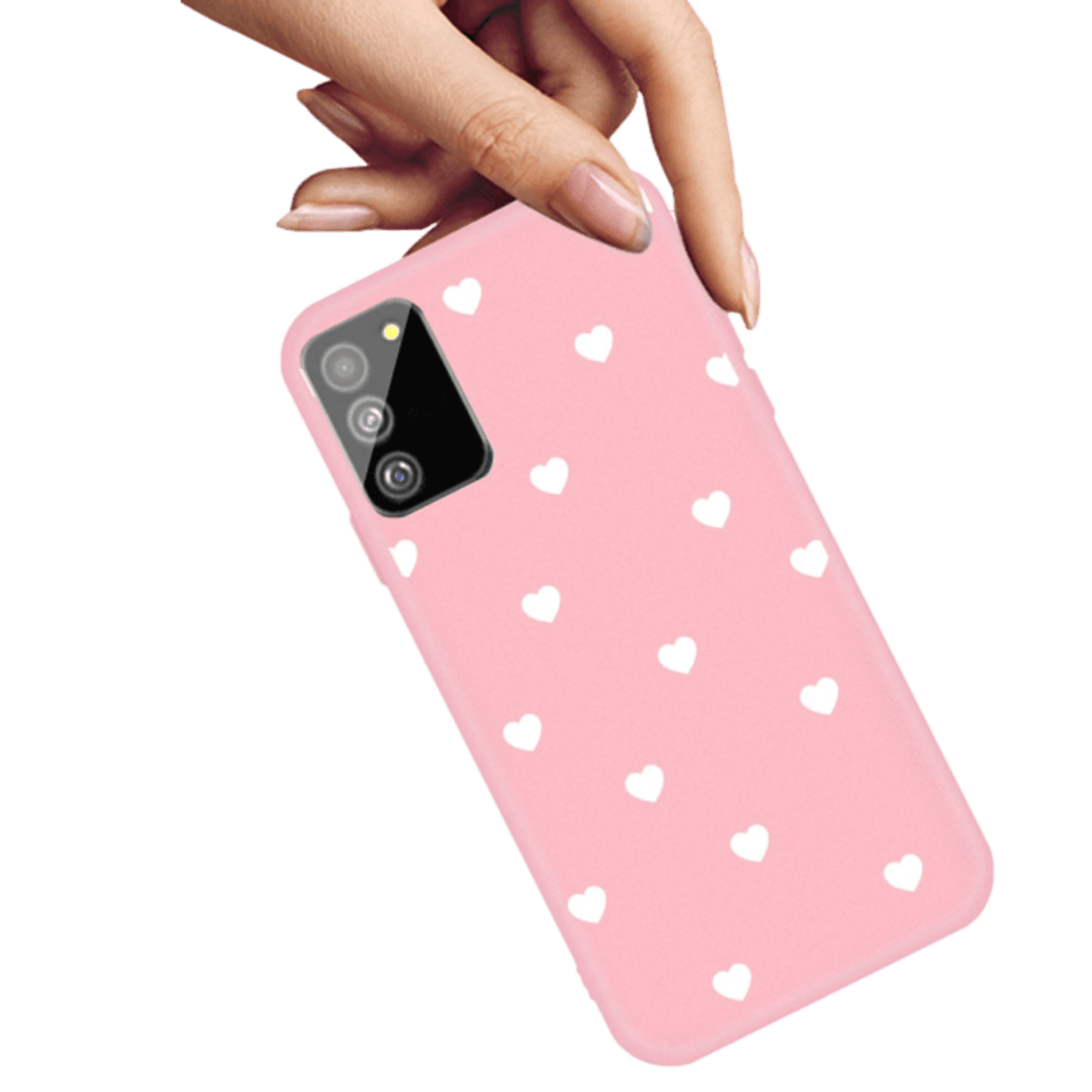 Mocaa Samsung Galaxy S20 Hearts Case Roze