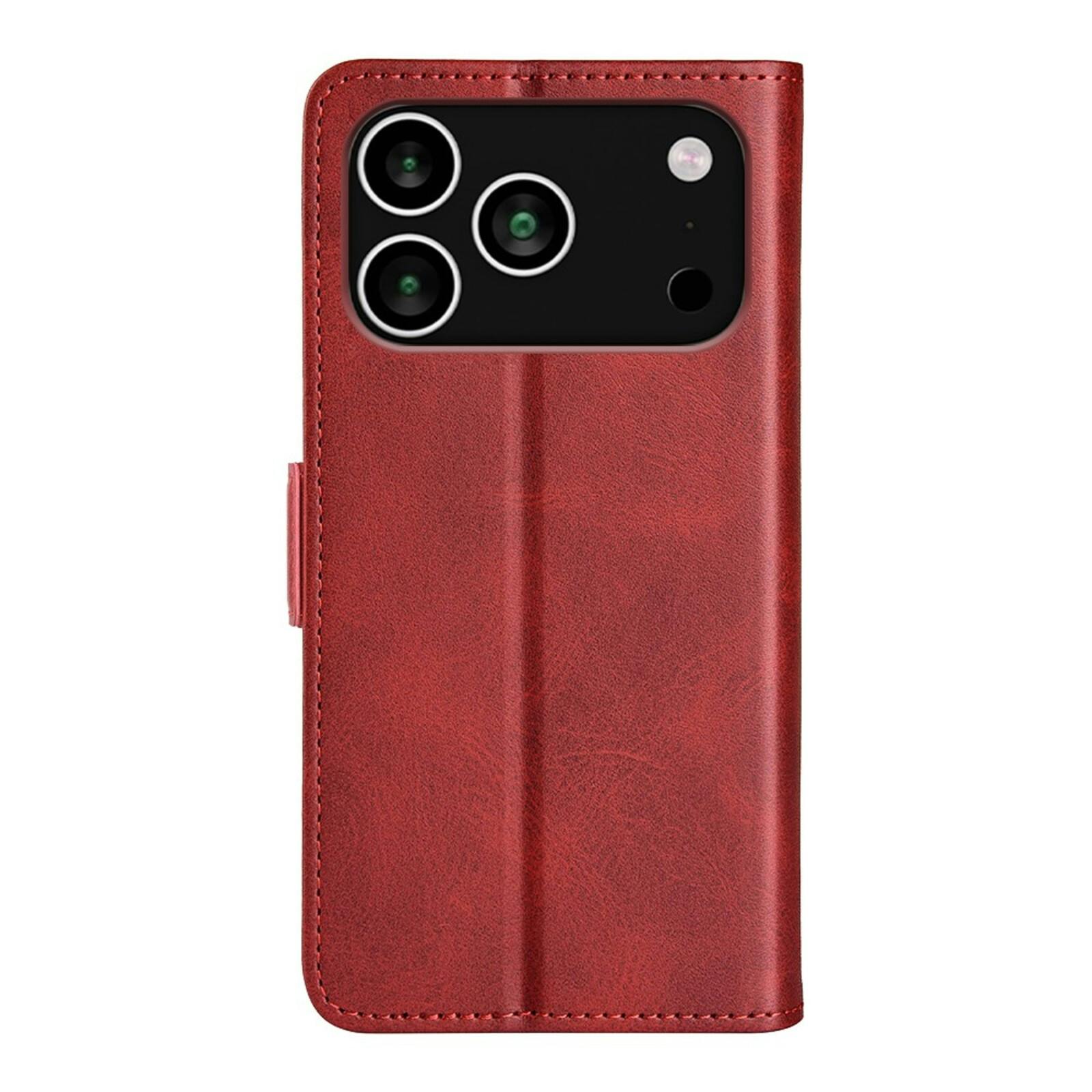 Comfycase Apple iPhone 17 Pro Bookcase Hoesje Rood