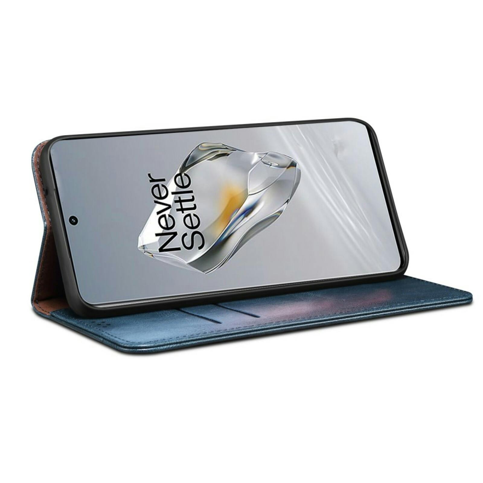 CaseBody OnePlus 12 Retro Bookcase Blauw