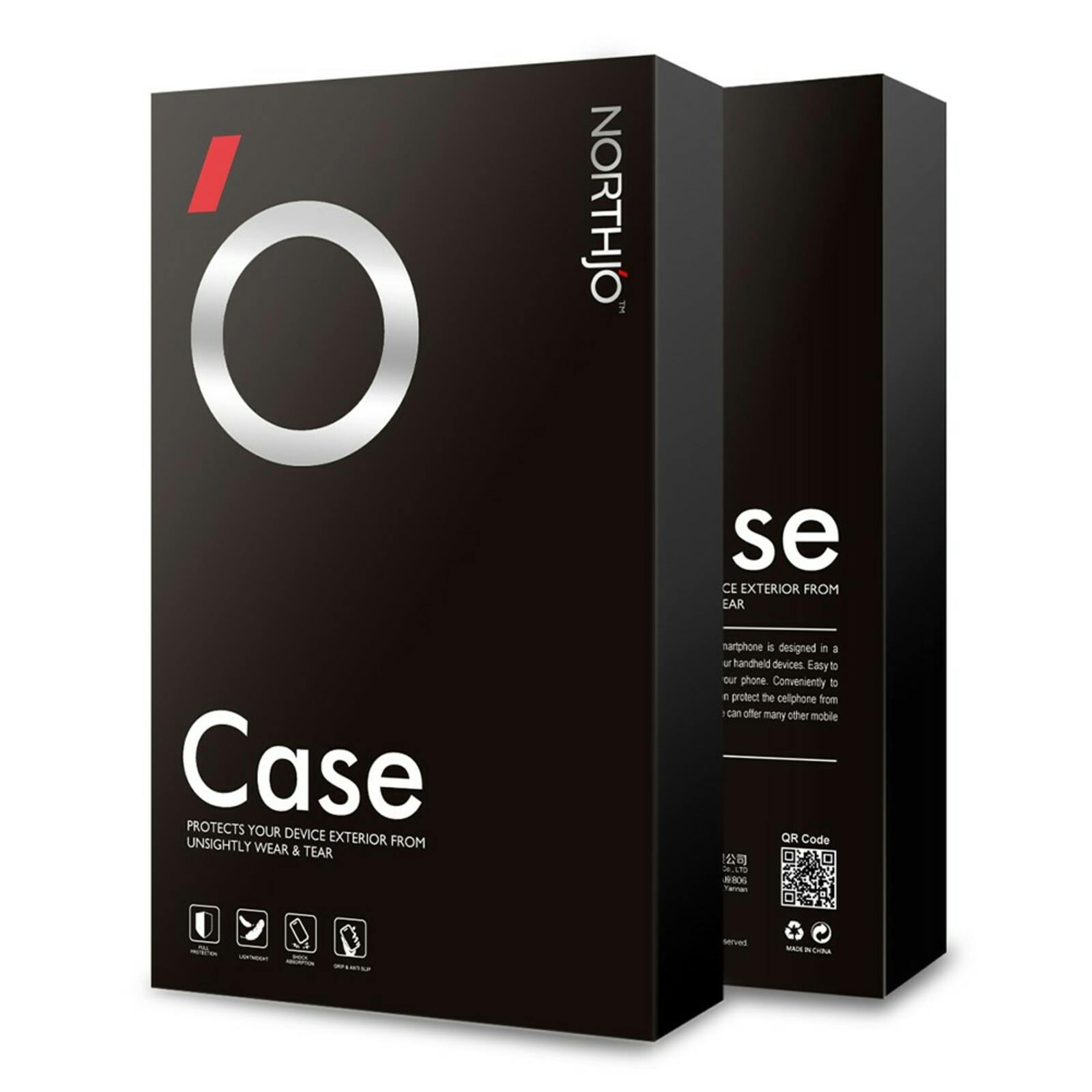 Northjo Samsung Galaxy A54 Hoesje en Screenprotector Transparant