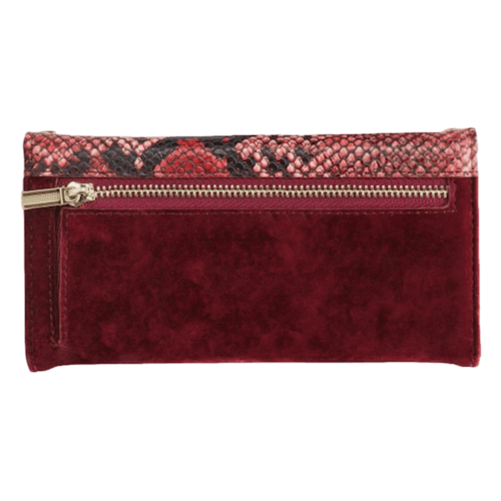 Mobilize Samsung Galaxy A50 Velvet Clutch Red Snake Rood