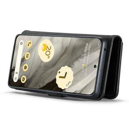 DG.MING Google Pixel 8 Lederen 2-in-1 Wallet Hoesje Zwart