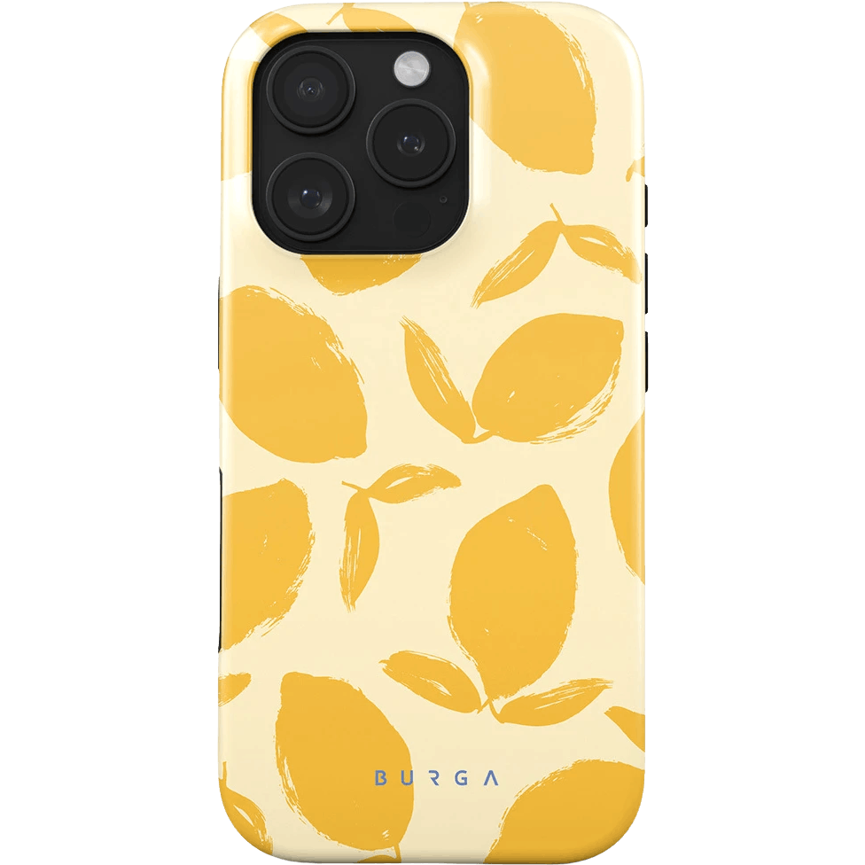 Burga iPhone 16 Pro Hoesje Lemon - Voorkant