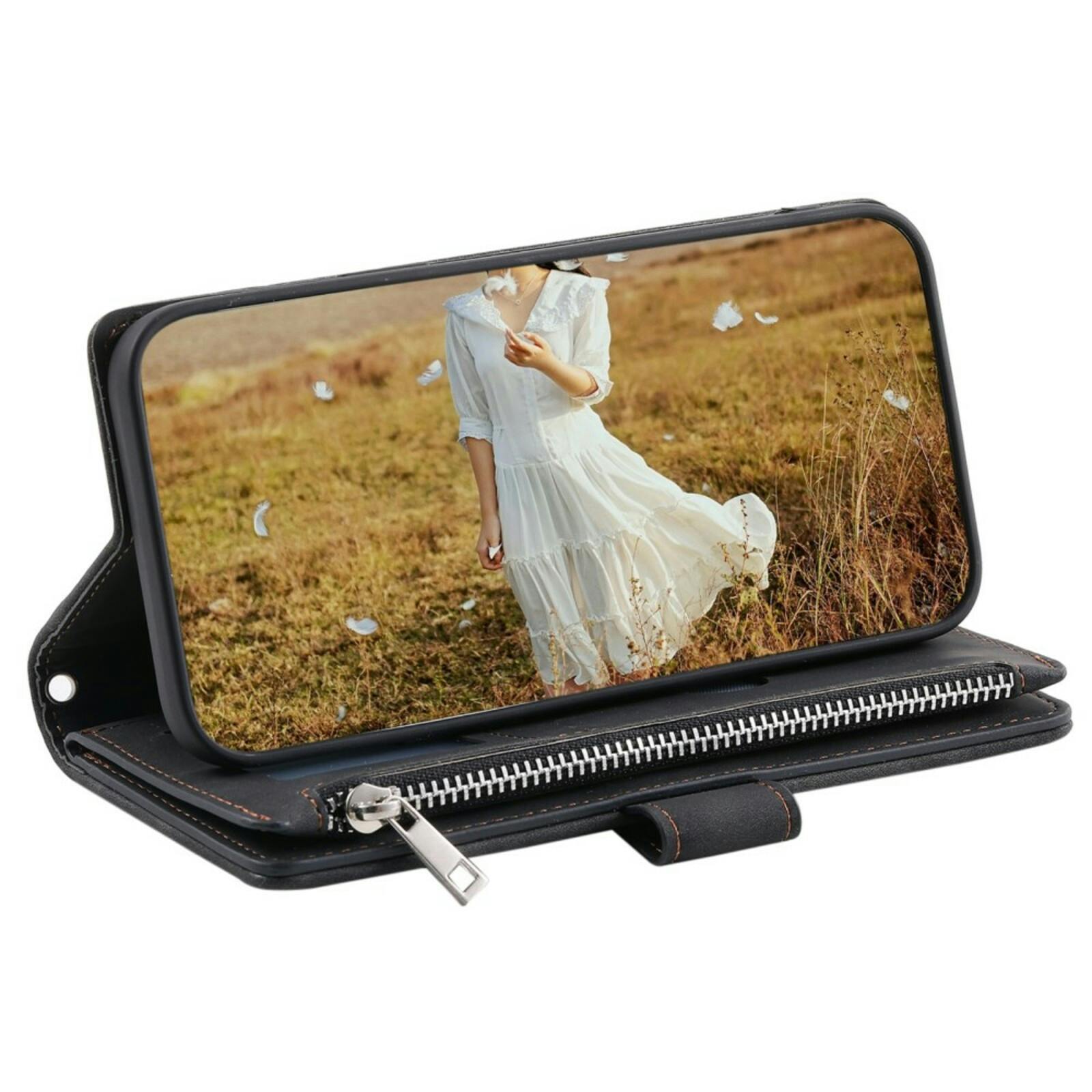 TwoTone Samsung Galaxy S24 FE Wallet Hoesje Zwart