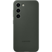Samsung Galaxy S23 Siliconen Hoesje Groen - Voorkant
