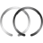 ESR HaloLock MagSafe Ring Zwart en wit - Voorkant