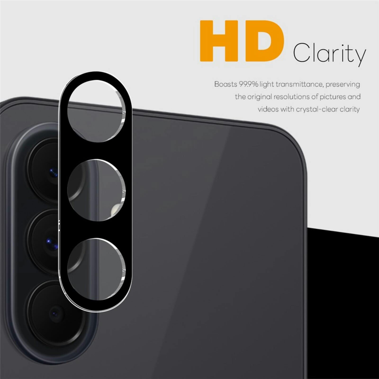 Northjo Samsung Galaxy S26 FE Camera Protector Zwart