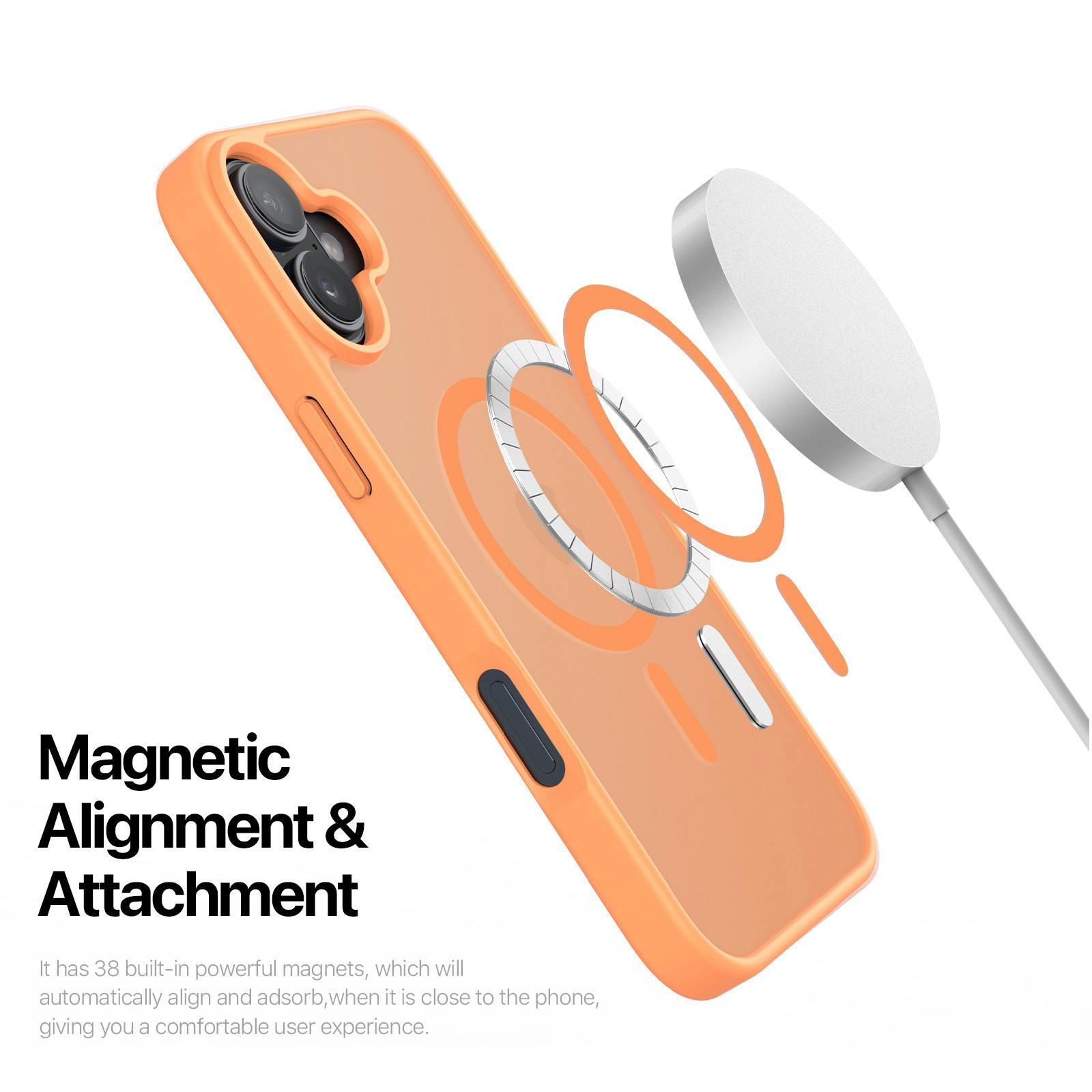 DUX DUCIS iPhone 17 Mat MagSafe Hoesje Oranje