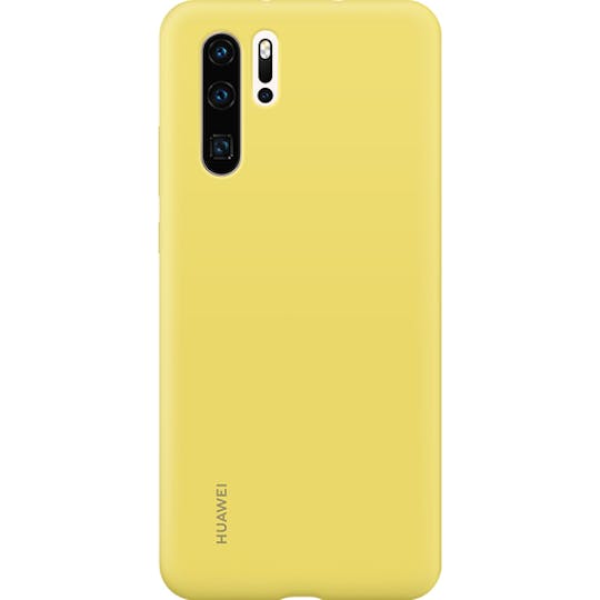 Huawei P30 Pro Silicone Car Case Yellow