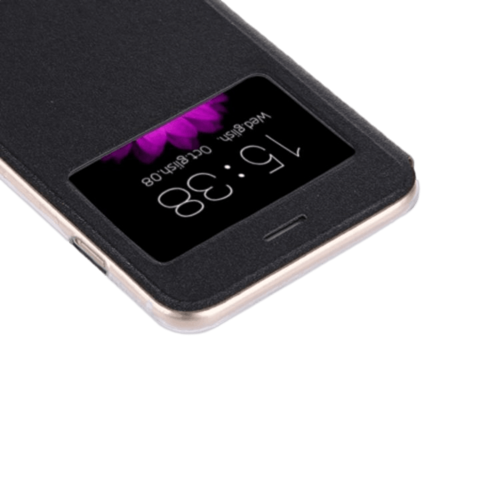 Comfycase iPhone 7 Plus / 8 Plus View Hoesje Zwart