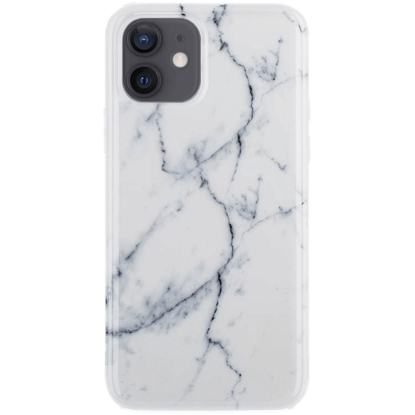 TwoTone Iphone 12 Mini Luxe Marble Style II Backcover Wit