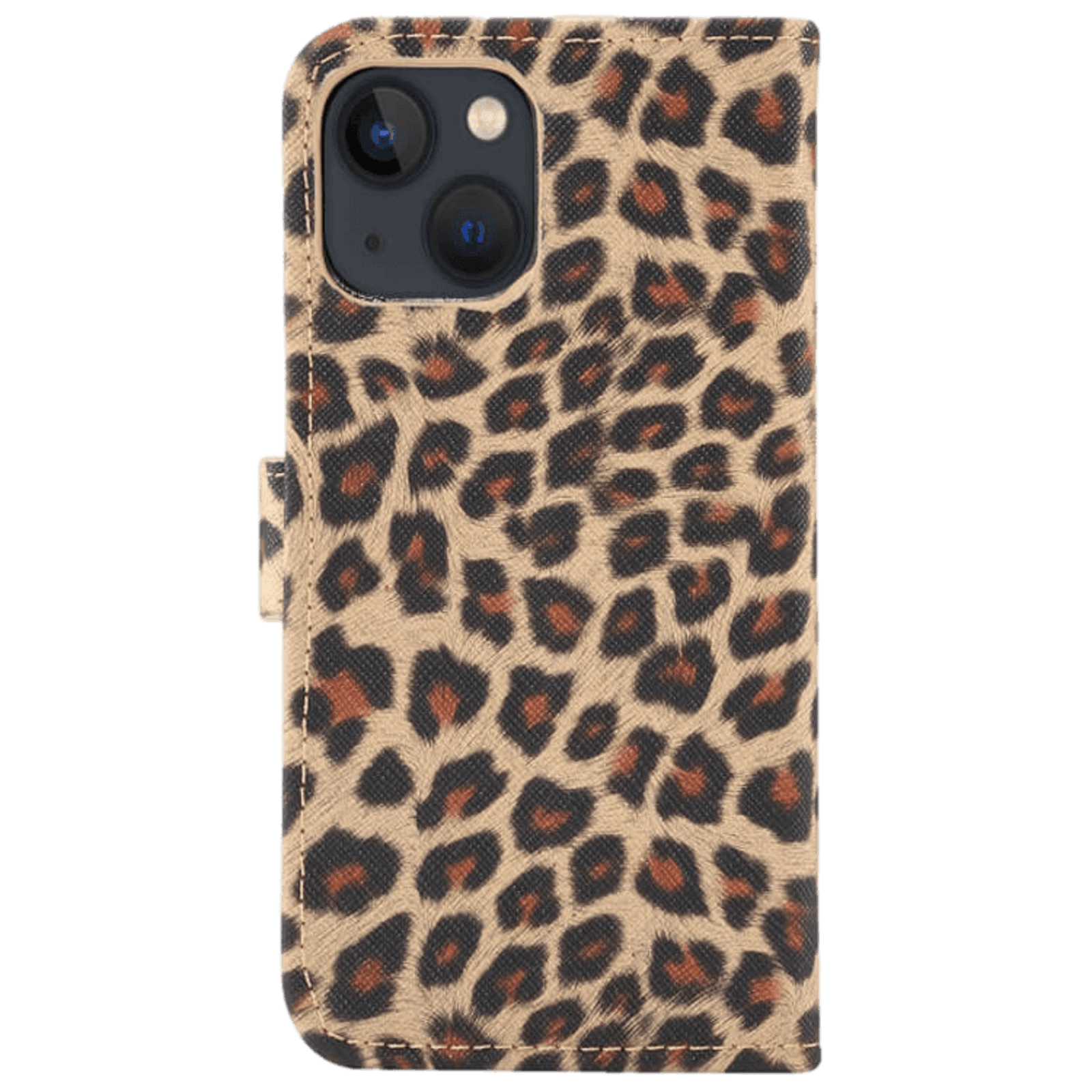 Mocaa iPhone 13 Mini Luipaardprint Bookcase Hoesje Luipaard