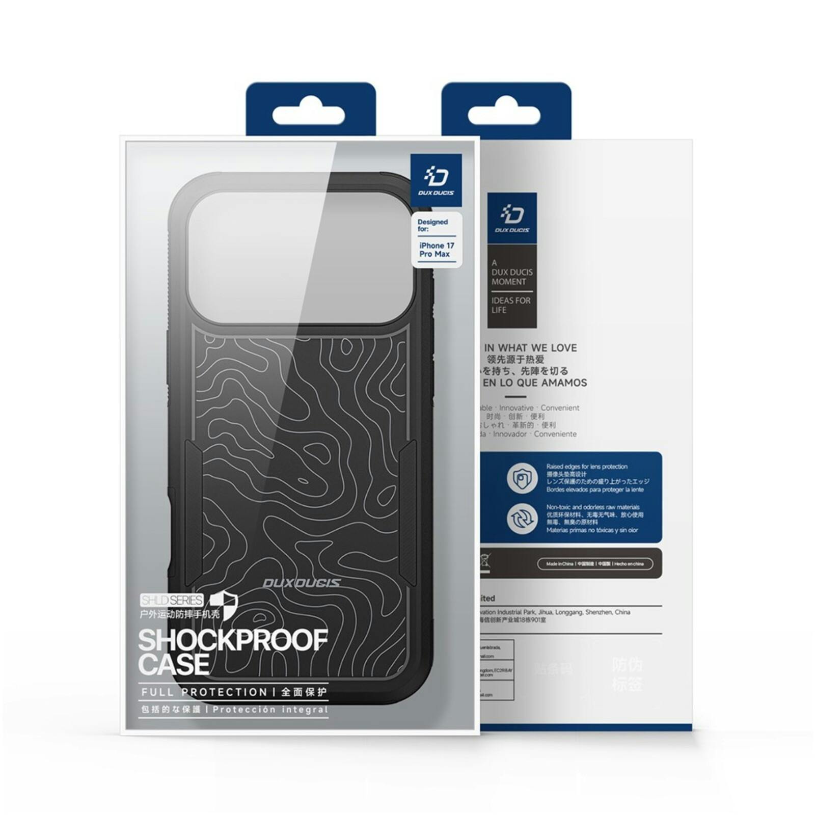 DUX DUCIS Apple iPhone 17 Pro Max SHLD Series Extreme Protector Case Transparant