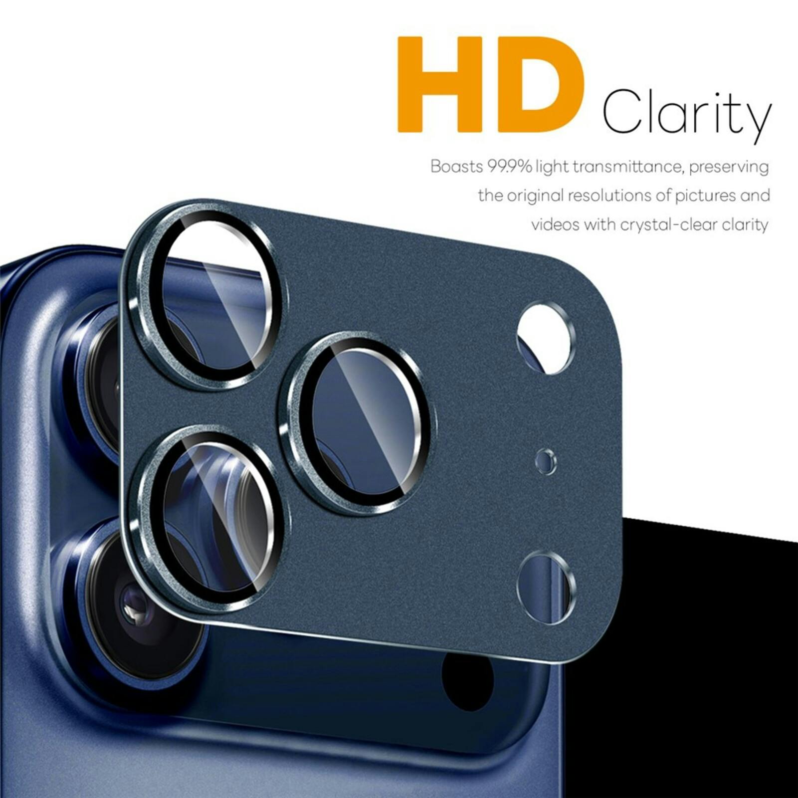 Northjo iPhone 17 Pro Max Full Cover Camera Protector Blauw