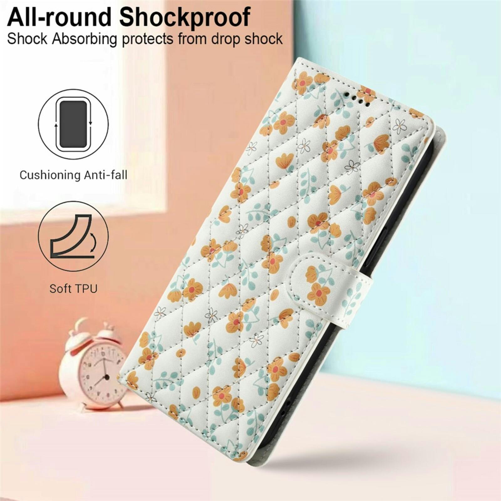 Comfycase Samsung Galaxy S26 Floral Bookcase Hoesje Bloemen