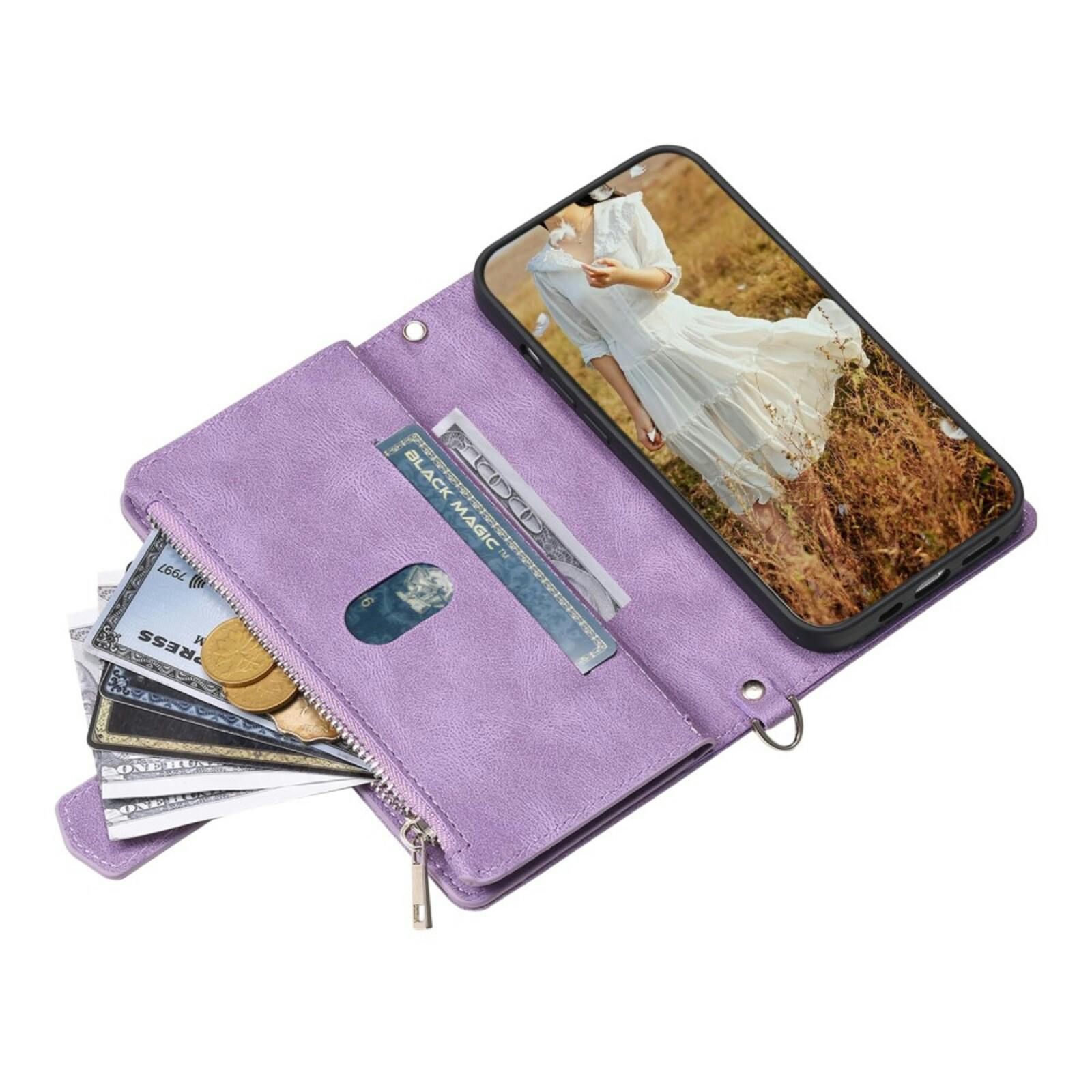 TwoTone Apple iPhone 16e Wallet Hoesje Paars