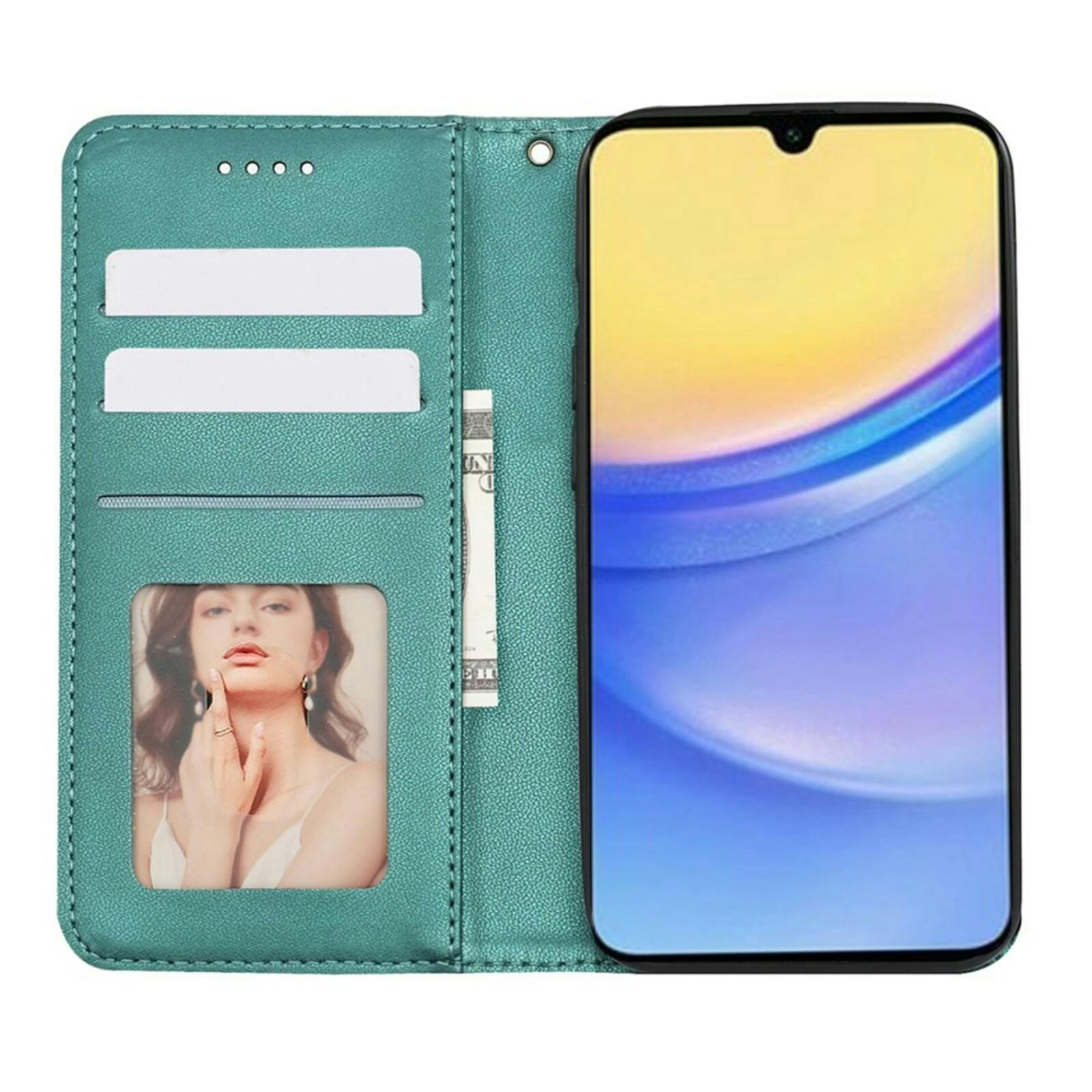 TwoTone Samsung Galaxy A16 Slim Magnetic Bookcase Groen