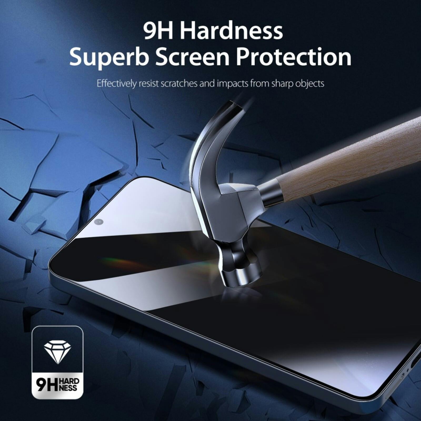 DUX DUCIS Samsung Galaxy S25 Plus Privacy Screenprotector Gehard Glas Transparant