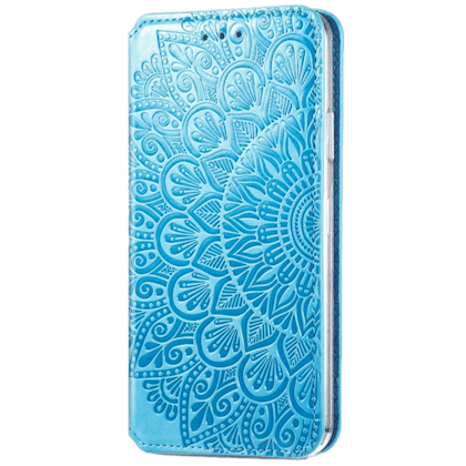 Mocaa Samsung Galaxy A52(s) Magnetic Mandala Wallet Blauw