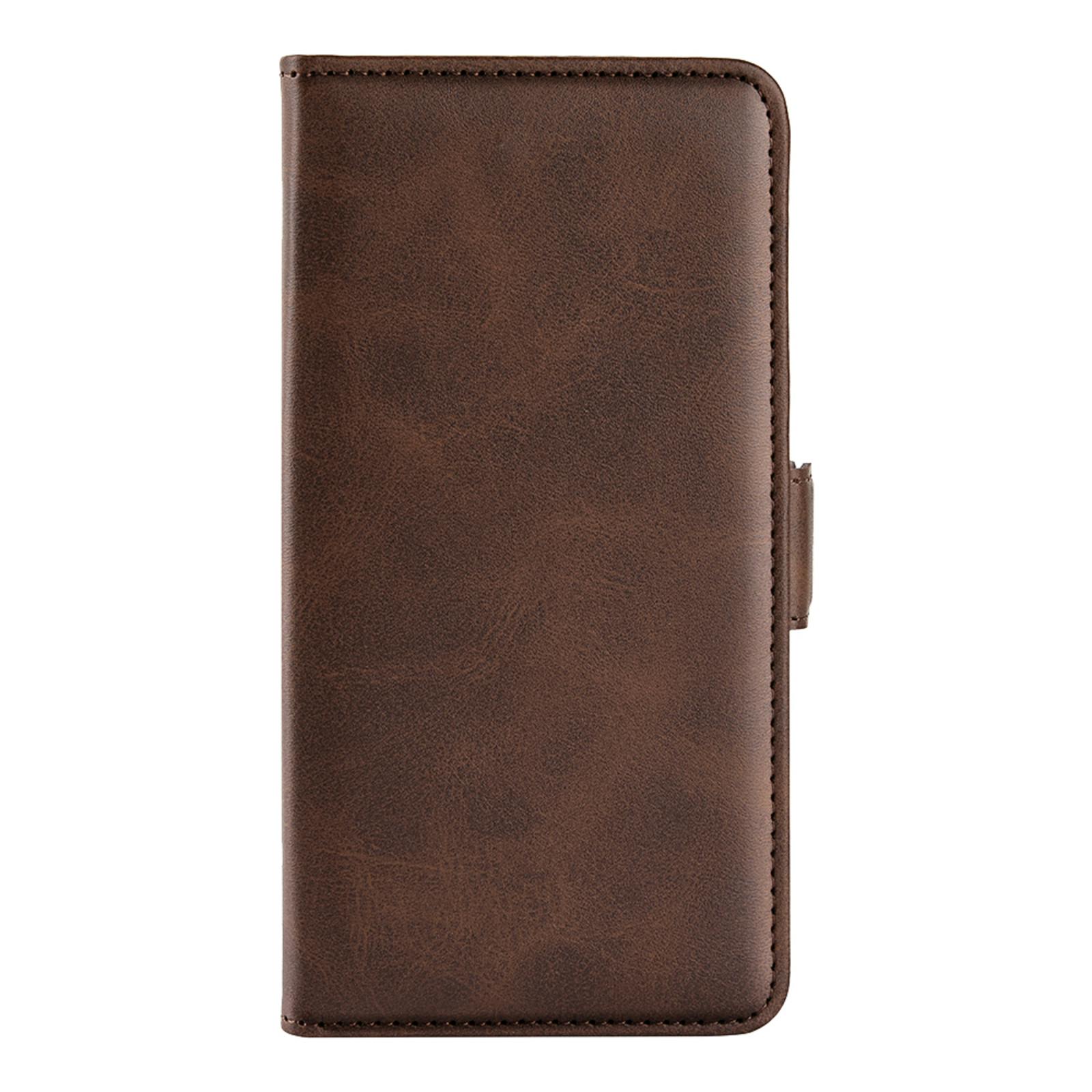 CaseBody Samsung S26 Real Leather Wallet Hoesje Bruin
