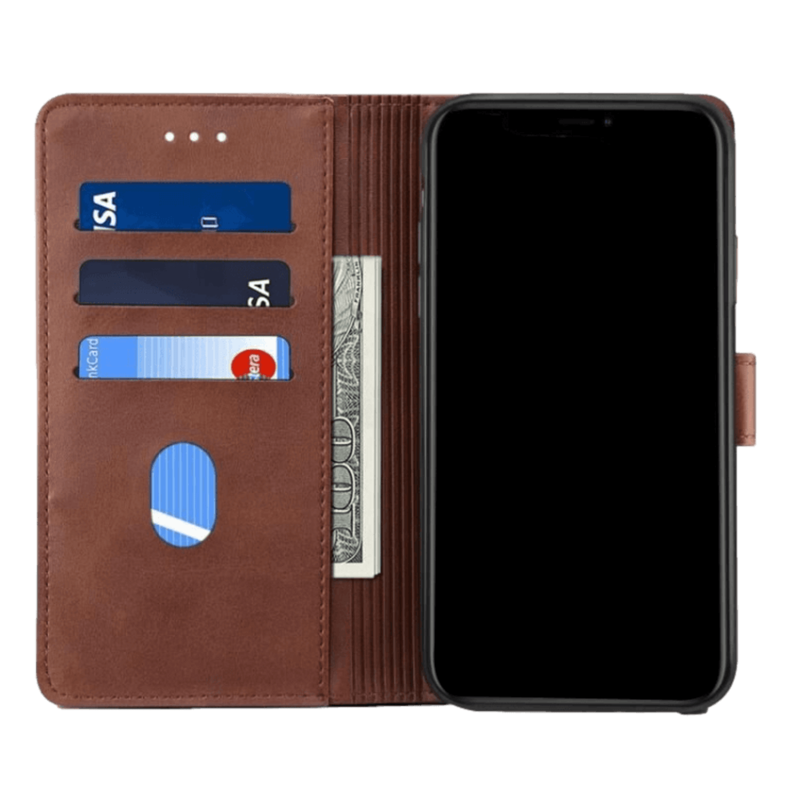 Gussim Samsung Galaxy S20 Booktype Beschermhoesje Bruin