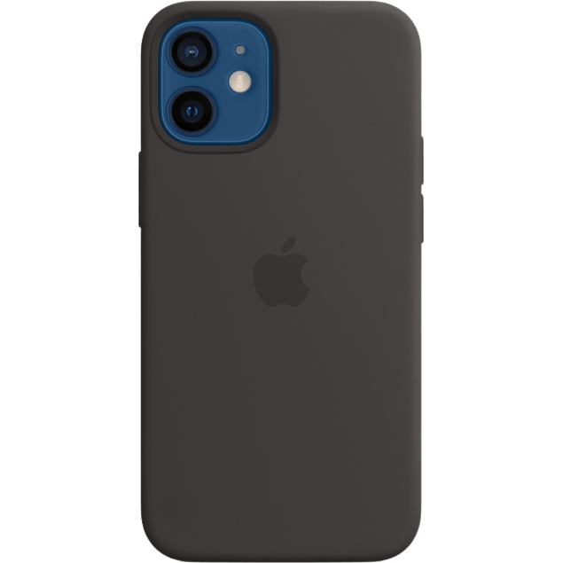 Apple iPhone 12 Mini MagSafe Siliconen Hoesje Zwart