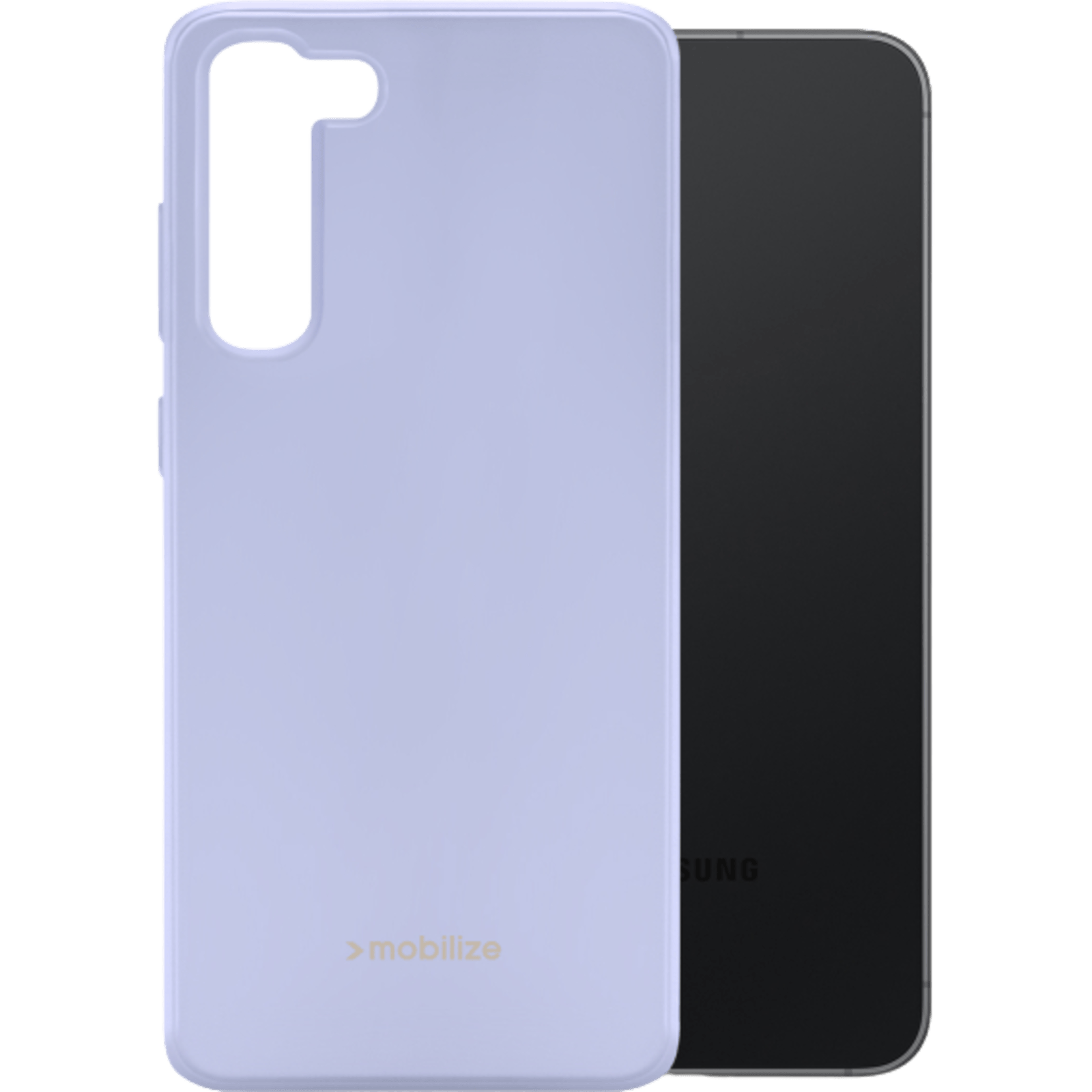 Mobilize Galaxy S23 Ultra Siliconen (TPU) Hoesje Paars - Voorkant