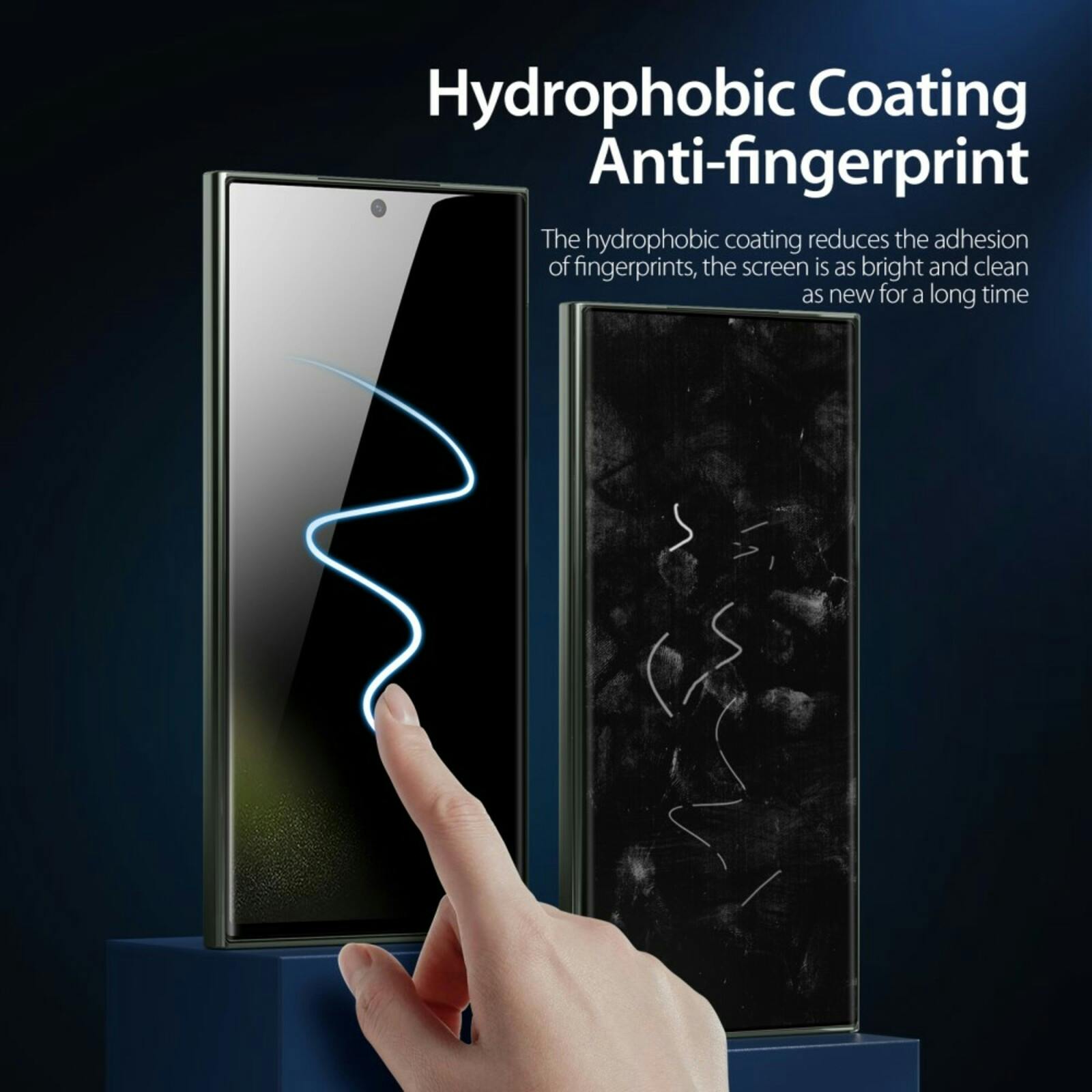 DUX DUCIS Samsung S23 Ultra Privacy Screenprotector Gehard Glas Transparant