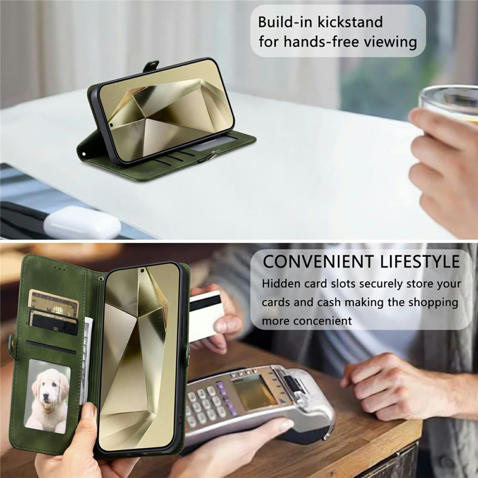 Comfycase Samsung Galaxy S26 FE Mandala Wallet Groen