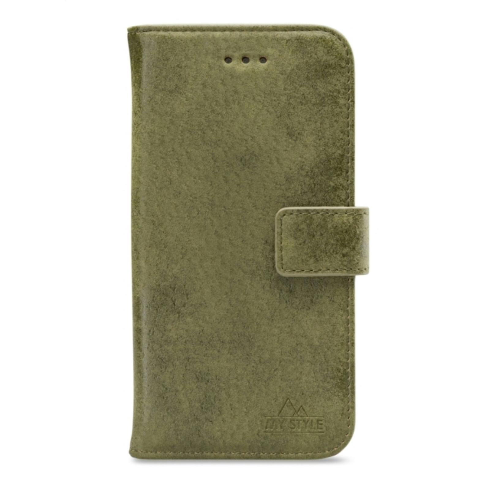 My Style Galaxy S22 Ultra Portemonnee Hoesje Olive
