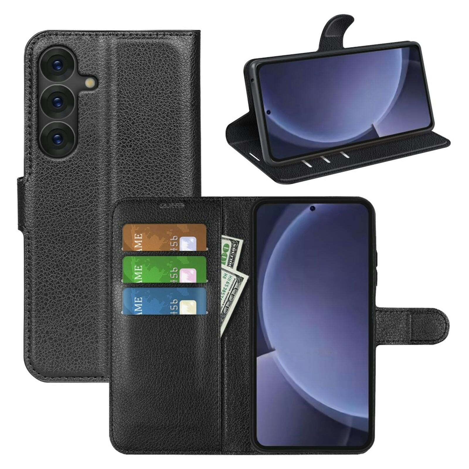Mocaa Samsung Galaxy S25 Plus Slim-Fit Book Case Zwart