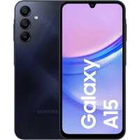 Samsung Galaxy A15 Blue Black - Voorkant & achterkant