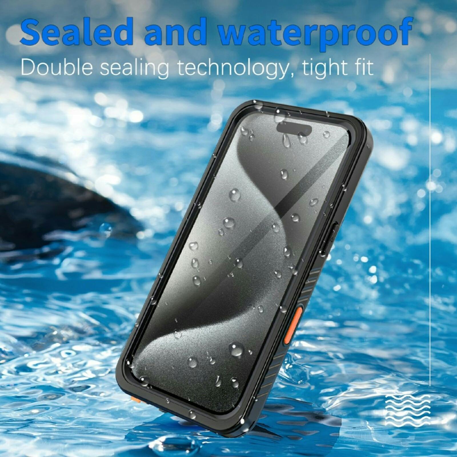 REDPEPPER iPhone 16 Pro FS Series Waterproof Hoesje Zwart