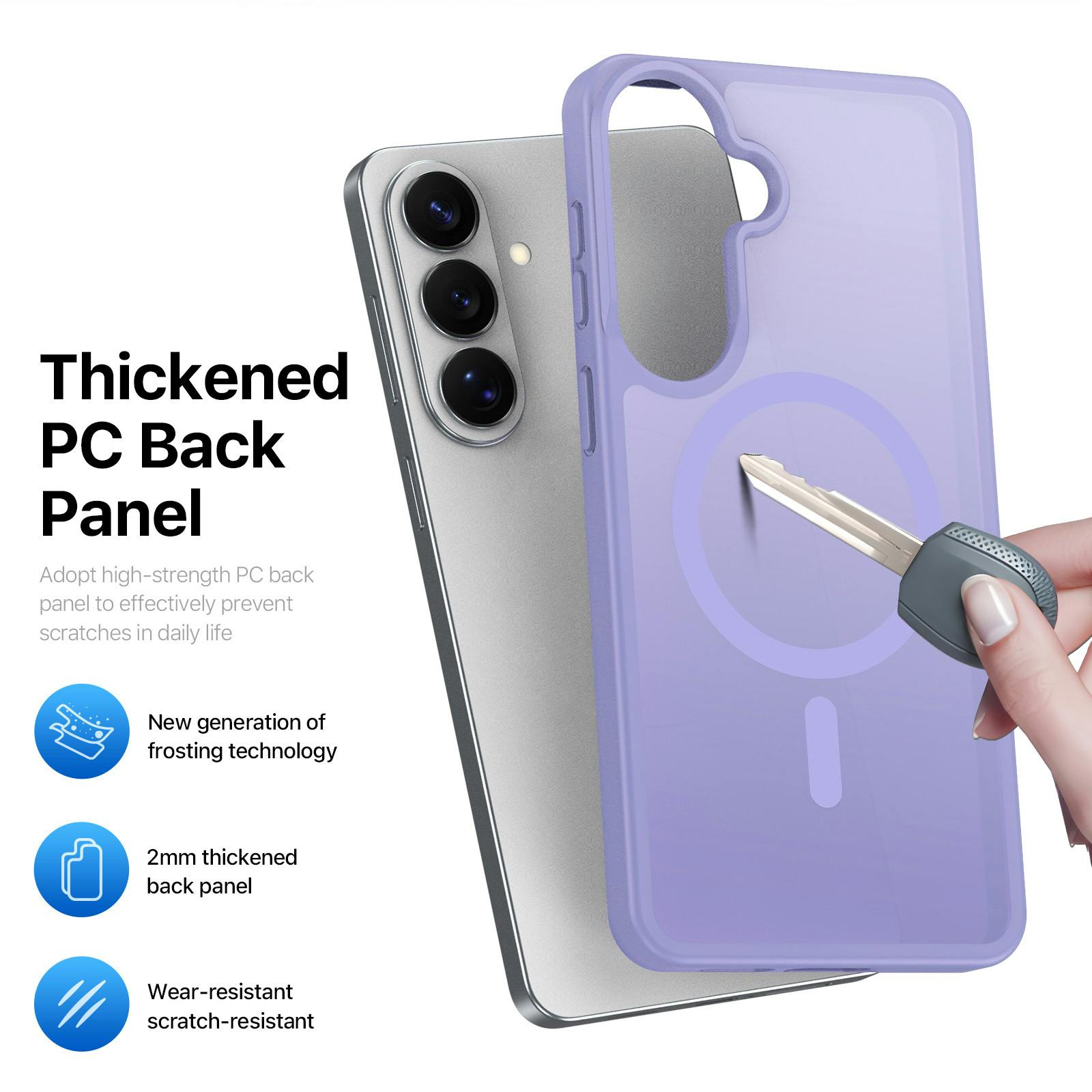 DUX DUCIS Samsung Galaxy S26 Plus Mat Magnetisch Hoesje Paars