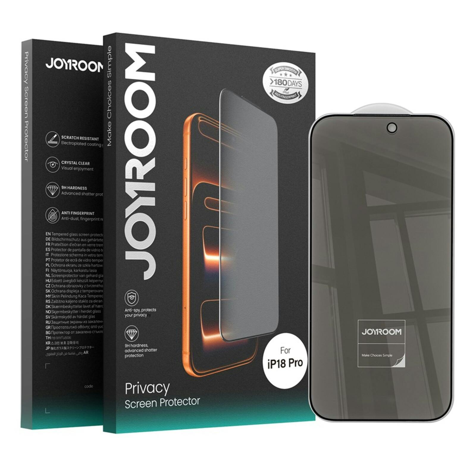 Joyroom Apple iPhone 17 Pro / 18 Pro Glass Full Screenprotector Privacy