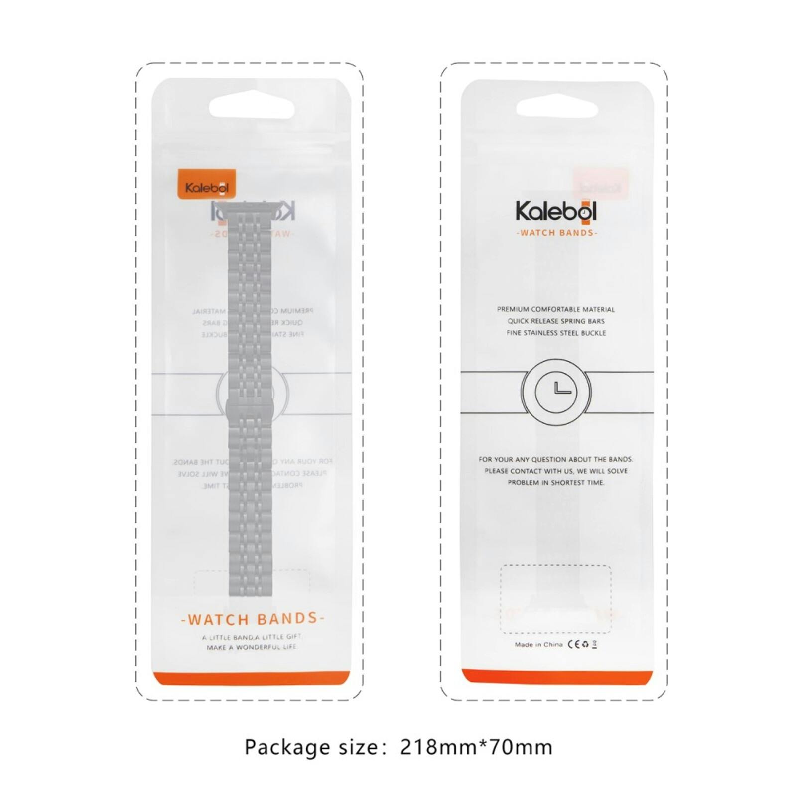 Kalebol Apple Watch Stalen Bandje 45-46mm Roségoud