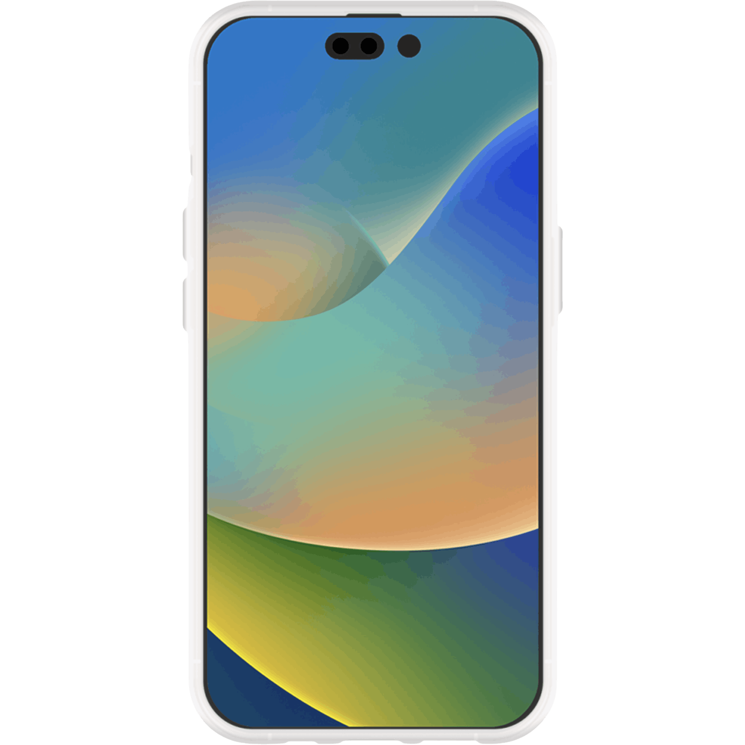 Just in Case iPhone 14 TPU Hoesje Met Draagkoord Transparant