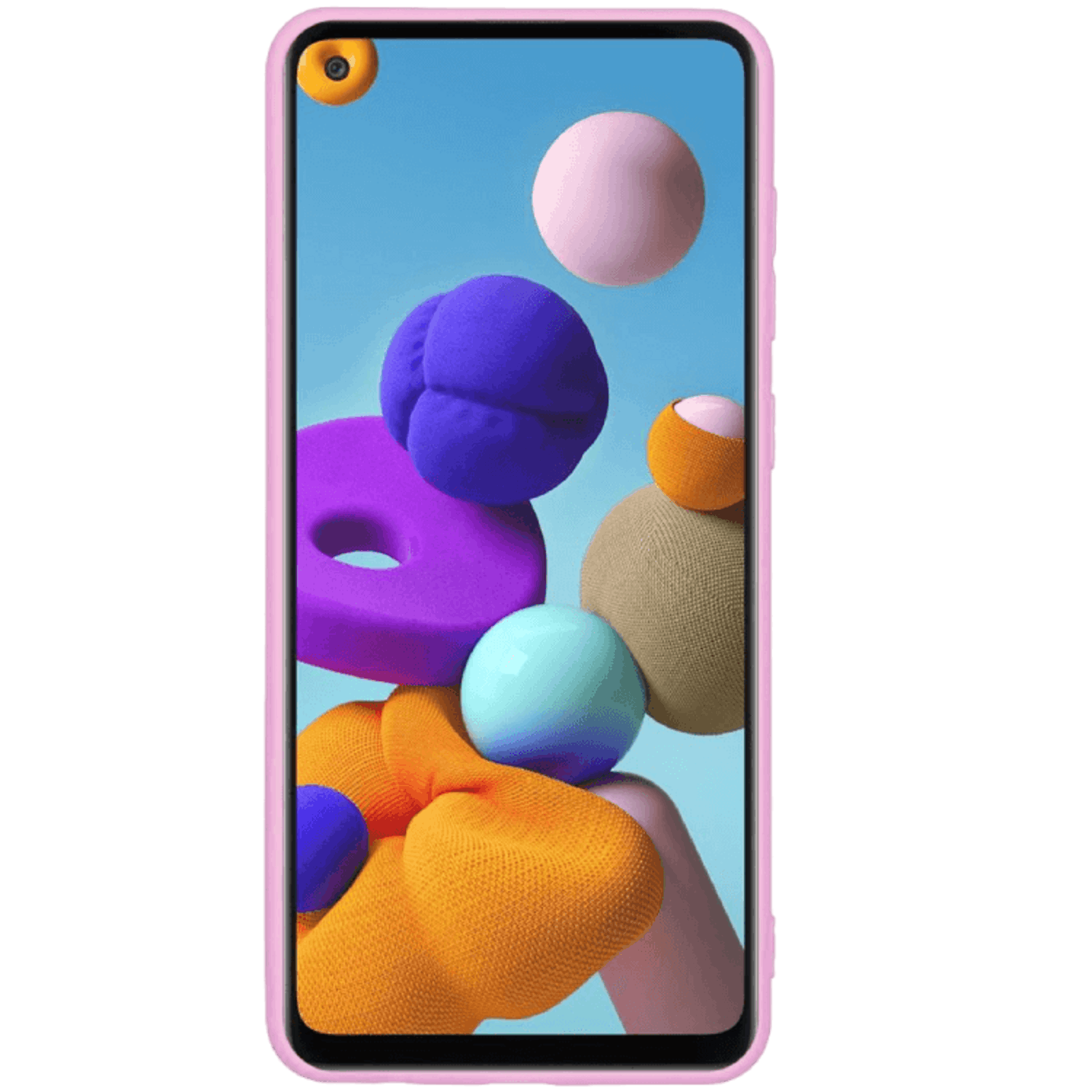 Mocaa Samsung Galaxy A21s Telefoonhoesje Slim-Fit Roze