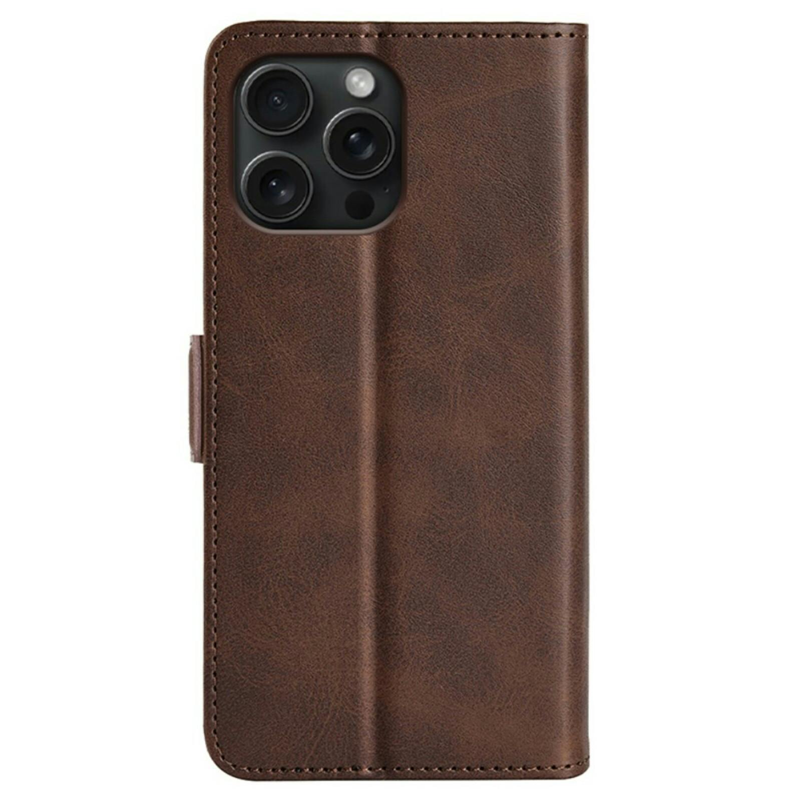 Comfycase Apple iPhone 16 Pro Bookcase Hoesje Bruin