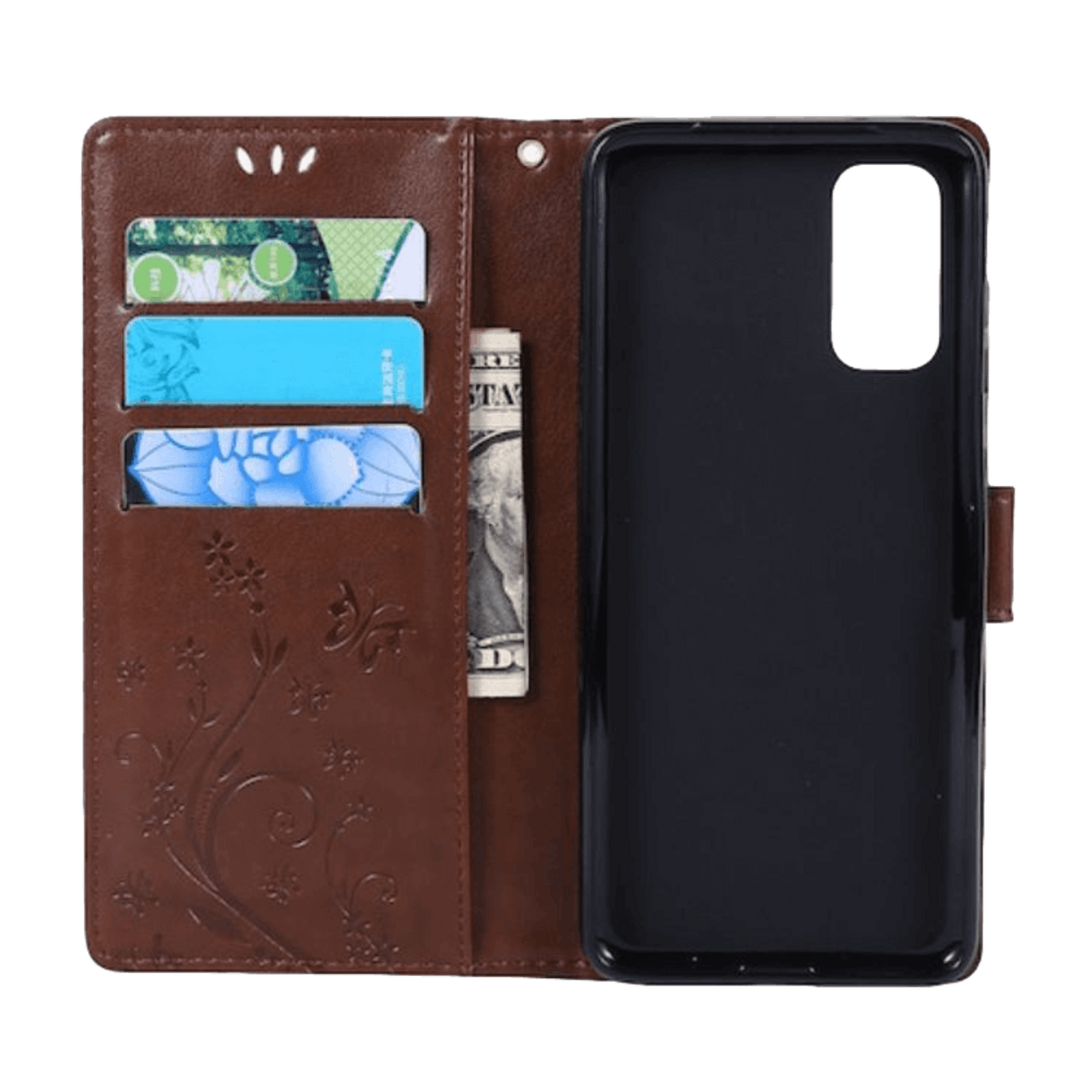 Mocaa Samsung Galaxy S20 Booklet Telefoonhoesje Bruin