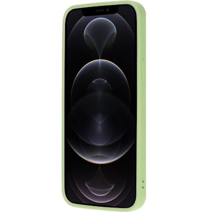 Mobiparts iPhone 12 (Pro) Siliconen Hoesje Pistache Green