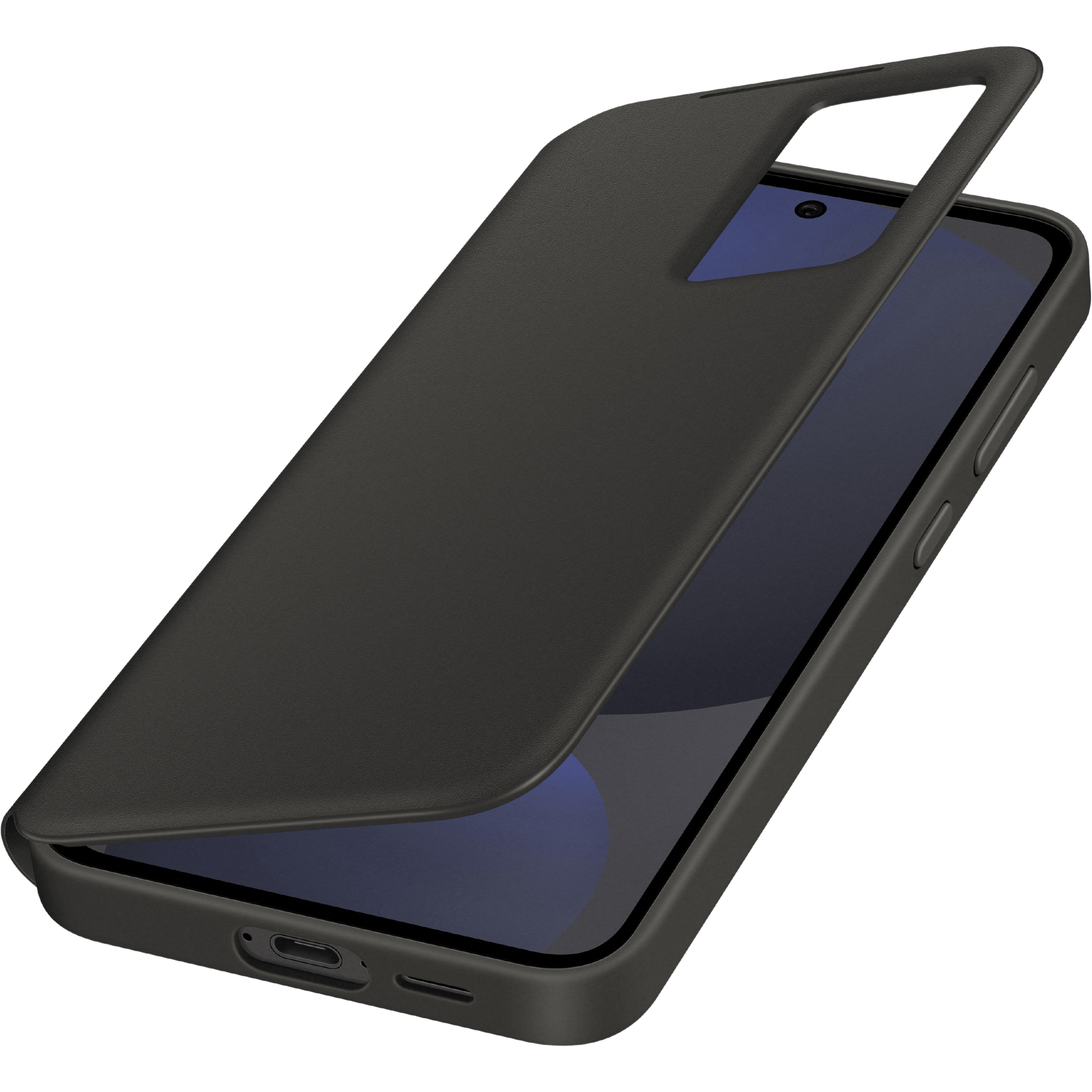 Samsung Galaxy S24 FE Smart View Wallet Hoesje Zwart
