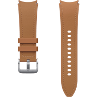 Samsung Galaxy Watch4/5/6 Leren Horlogeband Bruin - Voorkant