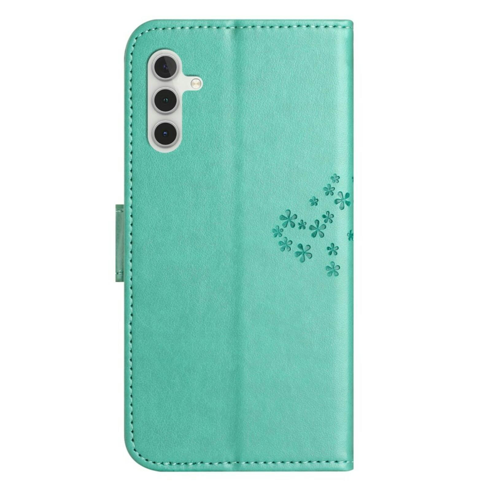 Comfycase Samsung Galaxy A55 Bookcase Hoesje Uiltjes Groen