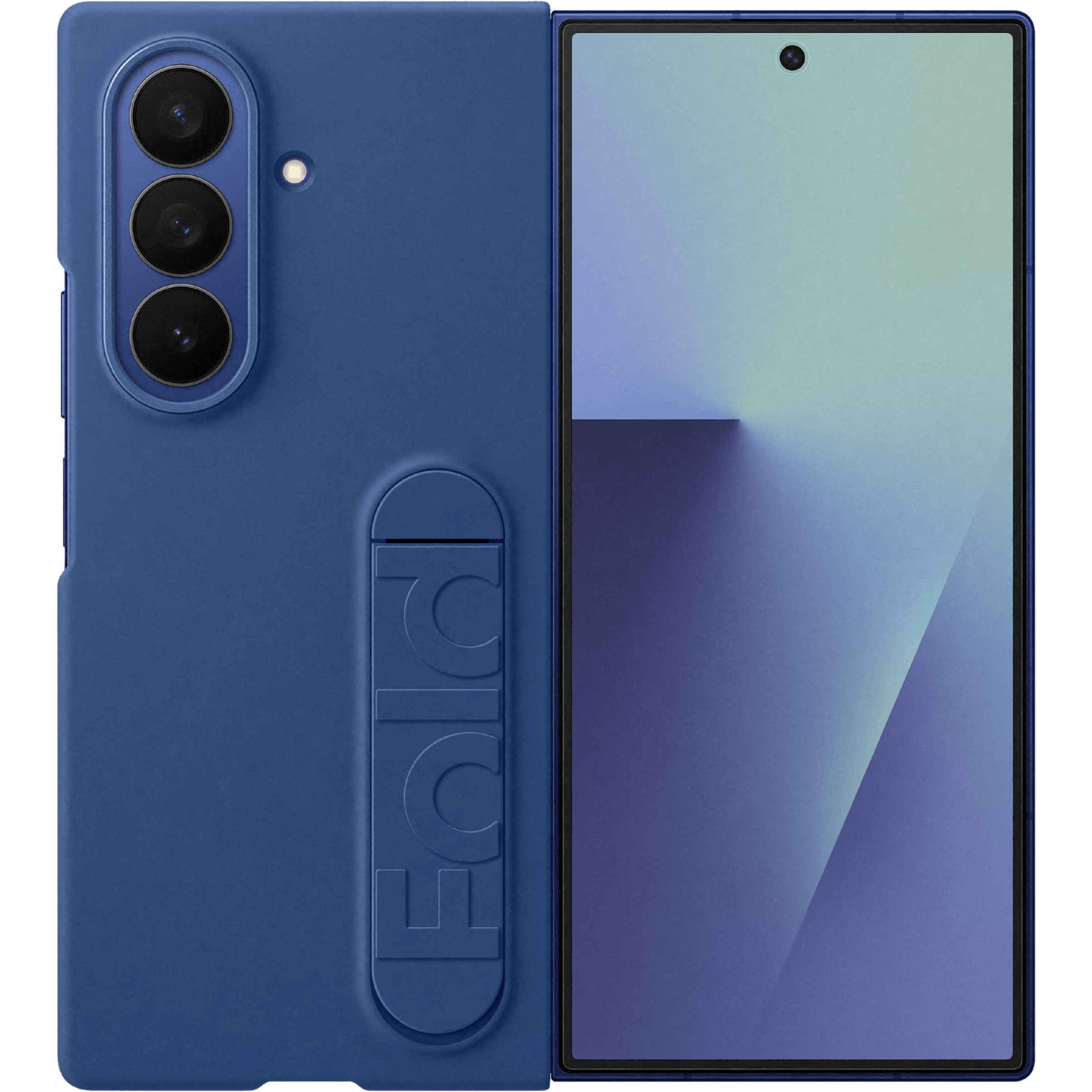 Samsung Galaxy Z Fold7 Siliconen Case Blauw