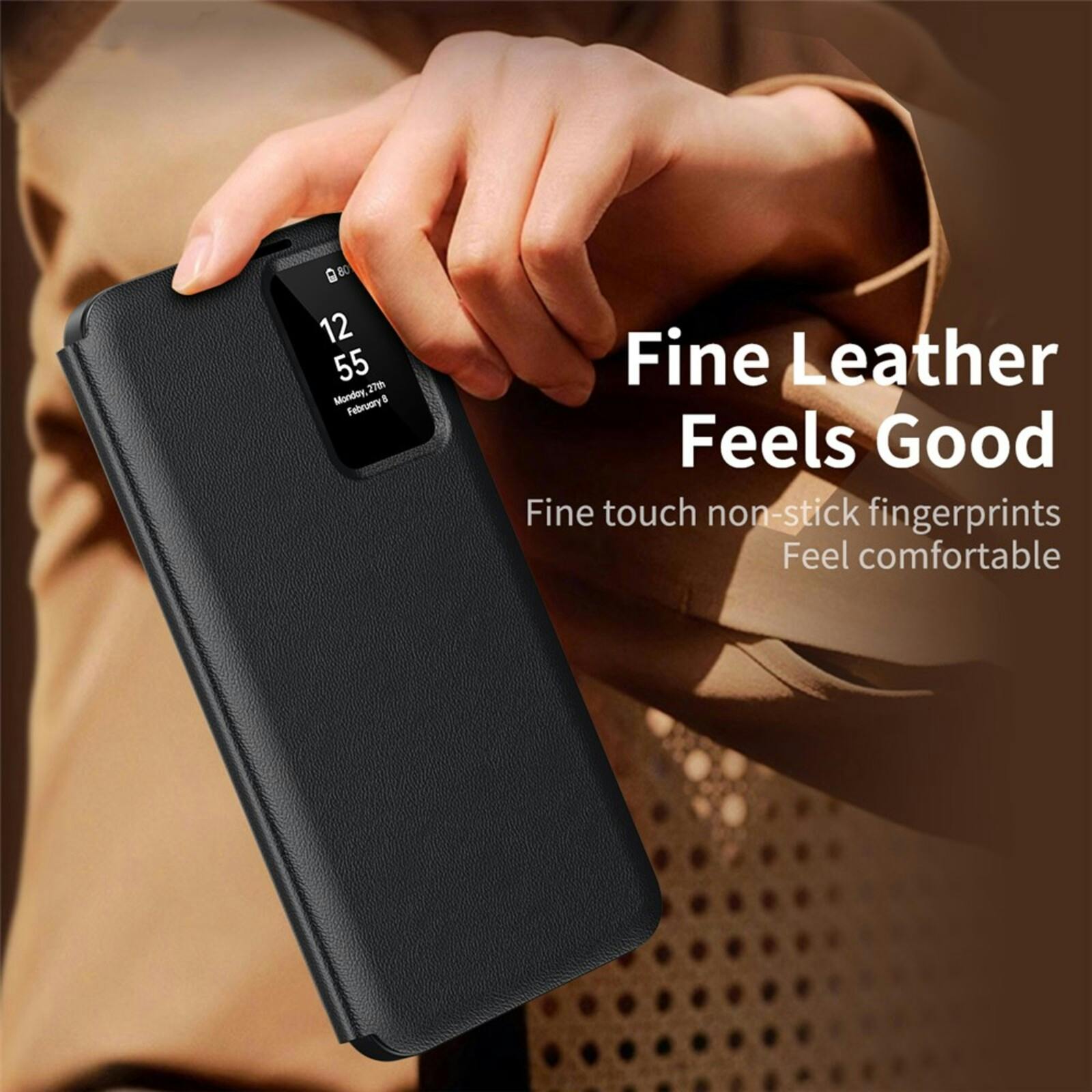 CaseBody Samsung Galaxy S26 Plus Smart Cover Zwart