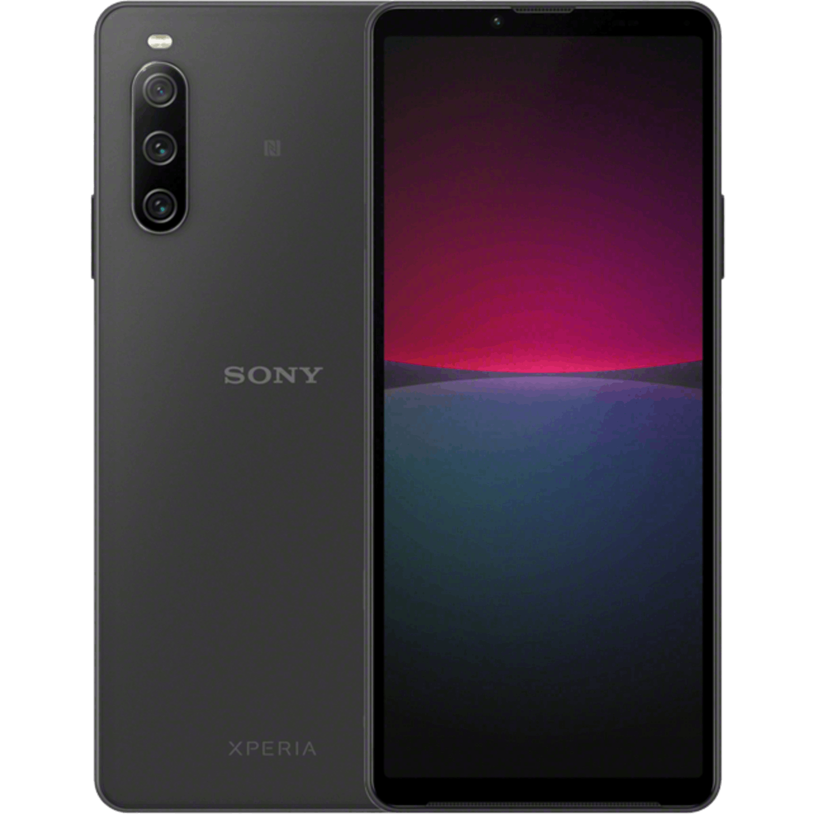 Sony Xperia 10 IV Black - Voorkant & achterkant
