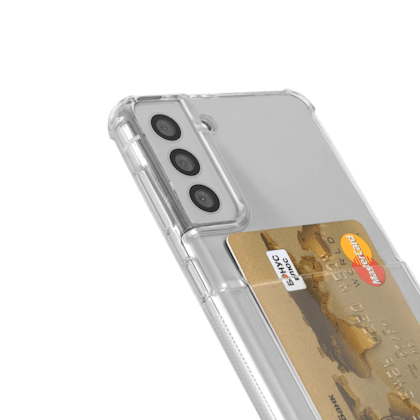 CaseBody Samsung Galaxy S21 Plus Shockproof Hoesje met Pasruimte Transparant