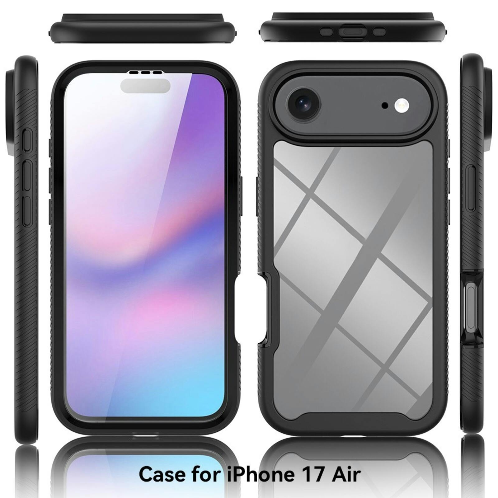 Comfycase Apple iPhone 17 Air Full Protection Hoesje Zwart